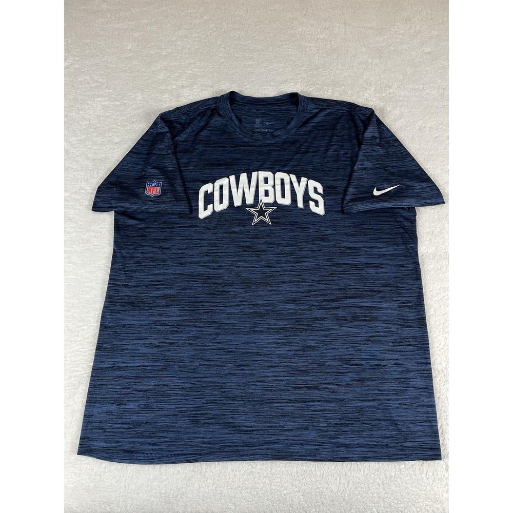 Nike Dri Fit Dallas Cowboys NFL Sideline Blue Short Sleeve T Shirt Men's‎ XXL - Picture 2 of 9